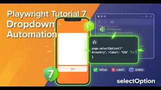 Playwright Tutorial in Tamil - 7 Dropdown Automation selectOption by Value Label Index