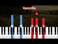 Geordie | Easy Piano Tutorial with Notes (Traditional Folk Ballad)