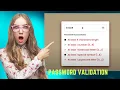 how to make password validation using html css and js