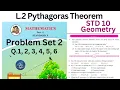 Problem Set-2 Q 1 to 6 Pythagoras Theorem Class 10th Maths Geometry
