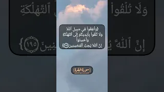 سورة البقرة الآية ١٩٤ و ١٩٥ بصوت الشيخ محمد صديق المنشاوي 