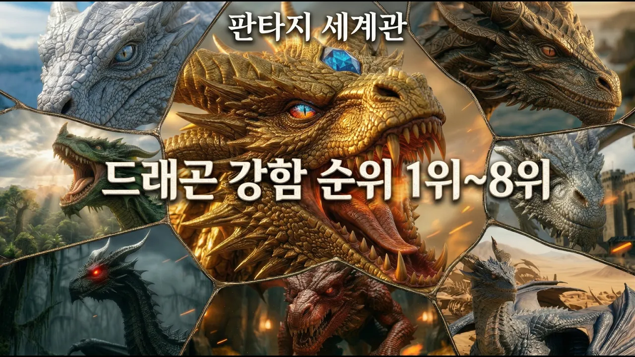 판타지 세계관 드래곤 강함 순위! (1위~8위)
