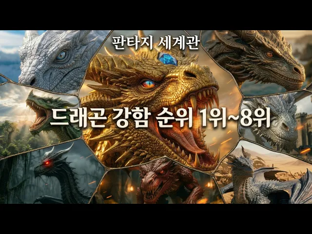 판타지 세계관 드래곤 강함 순위! (1위~8위)