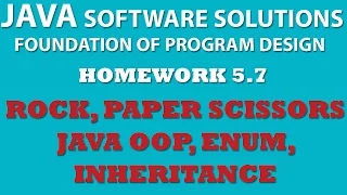 Java 5-7 Rock Paper Scissors Enum Inheritance Java OOP