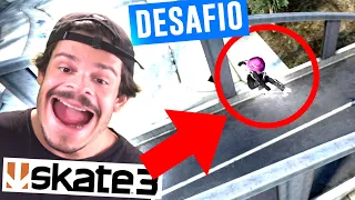 O DESAFIO VIRAL DE VARAR AS DUAS PONTES NO SKATE 3!!!