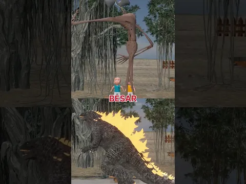 Upin Ipin vs Semua Ukuran Siren Head Godzilla ‼️😱