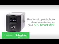 Learn how to set up your Connected APC Smart-UPS