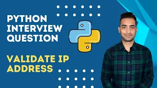 Validate IP Address Python Interview Question Leetcode