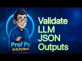 Python JSON Schema Fix flaky AI JSON first valid wins