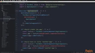 Learning Angular Services Basics of Unit Testing packtpub com