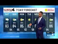 Saturday weather update