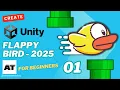 Unity mobile game development 2025 Making Flappy Bird Tutorial series for beginners - Part 1