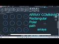THE ARRAY COMMAND 2D AND 3D AUTOCAD 2020