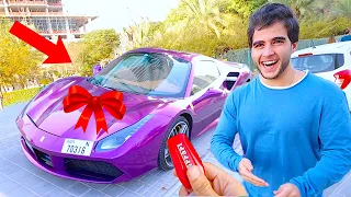 فاجأت انس الشايب بسيارة أحلامه     دندنها