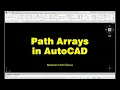 Creating Path Arrays in AutoCAD