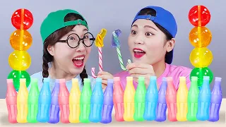 ขนมหวานเยลลี่สีรุ้ง มุกบัง DONA