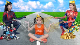 Rich Mom vs. Poor Mom Superhero! Funny Rich vs. Broke Stories
