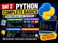 Day 2 Learn Arithmetic Logical Relational Operators in Python