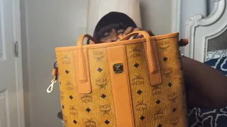 MCM Small REVERSIBLE LIZ SHOPPER IN VISETOS TWO in one BAG