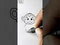 Very Easy Monkey Drawing Shorts How To Draw a Monkey