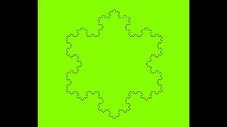Recursive Mathematics Art The Koch Snowflake Constructed on Python