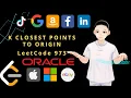 Leetcode 973 - K Closest Points To Origin JAVA Solution Explained