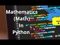 Mathematics Math In Python - Tamil Python Topic Wise Course