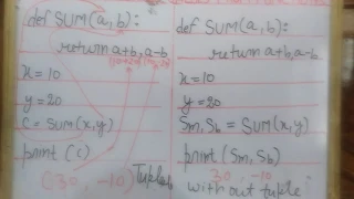 HOW TO RETURN MULTIPLE VALUES FROM FUNCTION IN PYTHON CLASS 12