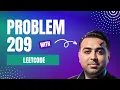 Solving Leetcode Problem 209 Minimum Size Subarray Sum