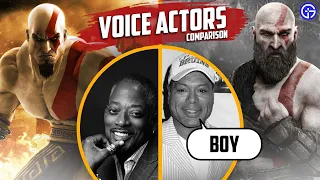 God of War Kratos Voice Actors Comparison Christopher Judge vs Terrence Carson