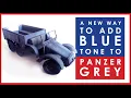 How to add a blue tone to Panzer Grey