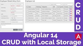 Angular CRUD Local Storage angular tutorial angular tutorial for beginners