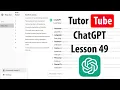 ChatGPT - Lesson 49