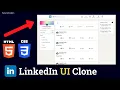 How to Build LinkedIn Clone using HTML CSS - Beginners Tutorial