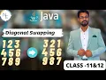 2d Array Diagonal Swapping Computer Science Networkers Era Java in Hindi Class 12th ISC