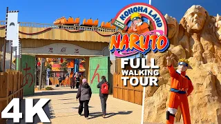NEW NARUTO THEMED LAND Konoho Land Walking Tour 4K - Parc Spirou