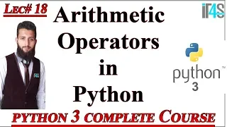 Python Tutorial in Urdu Hindi Arithmetic Operators in Python Basic Math Operations in Python