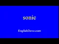 Download Lagu How to pronounce sonic in American English.