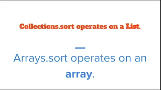 What is the difference between Collections sort and Arrays sort in Java