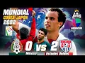 El TRI se sentia en el QUINTO PARTIDO y MORDIO el POLVO 2-0 vs USA Univision COREA Y JAPON 2002