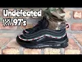 Air Max 97 x Undefeated Black on feet