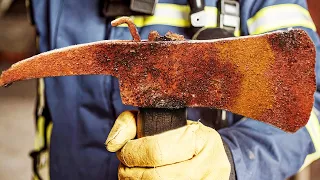 Restoration of Antique Firefighter Axe
