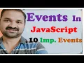 Events in JavaScript JavaScript Tutorial for Beginners