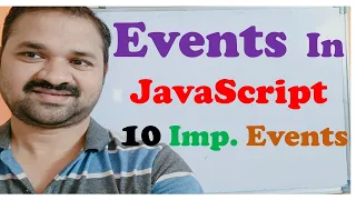 Events in JavaScript JavaScript Tutorial for Beginners