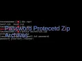 How to Create password Protected ZIP Archives using terminal