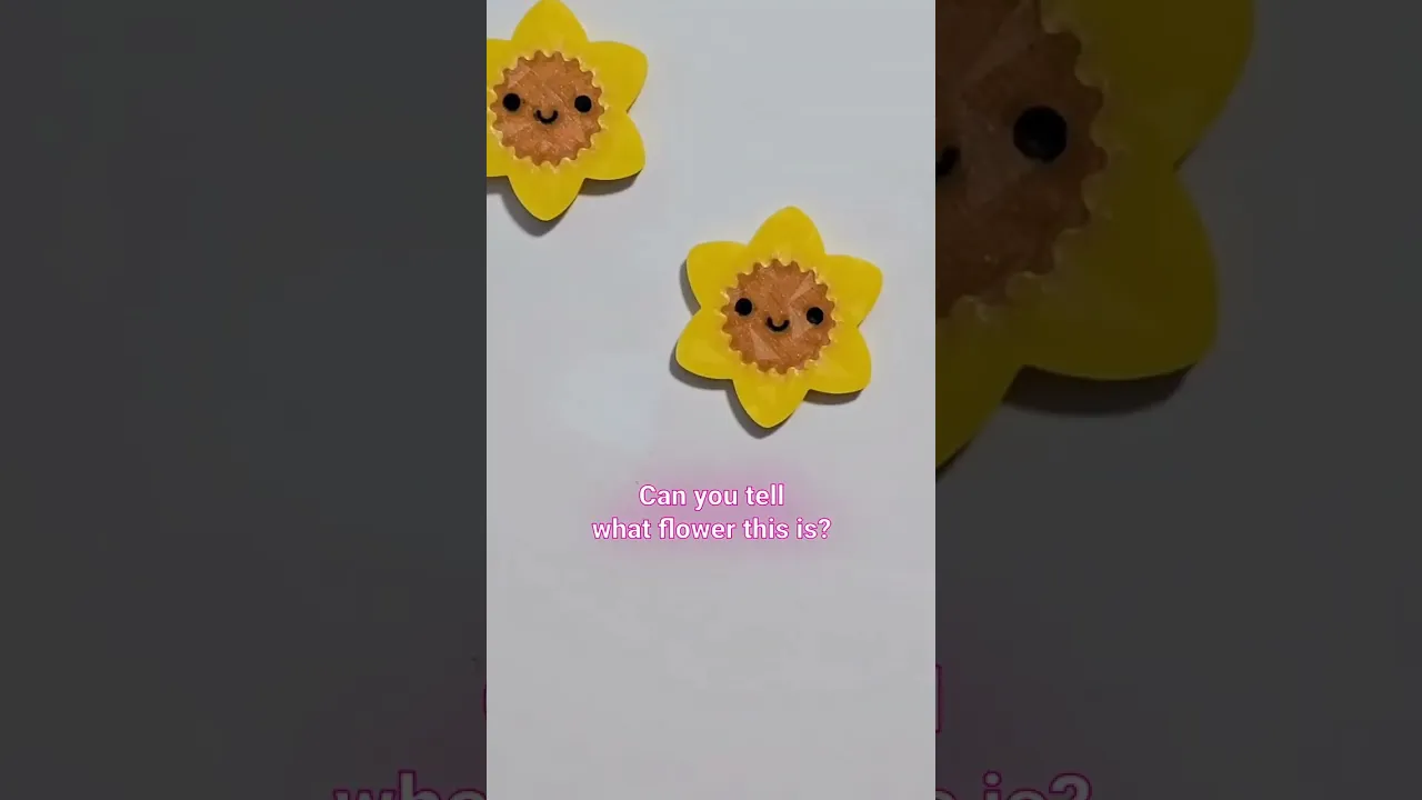 March Magnets - Day 20 #marchmagnets | Kawaii daffodil flower head