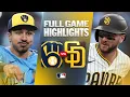BREWERS vs PADRES Full Game Highlights August 11 2026 MLB Season