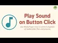 Play Sound on Button Click using MediaPlayer class Android Studio