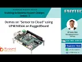Technical Session-5 Demos on Sensor to Cloud using UPM MRAA Libraries RuggedBoard IoT