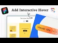 How to make hover effect in Figma Set Trigger